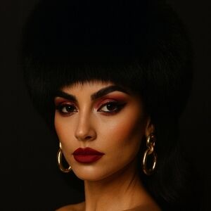 MR JOHN Museum Grade Black Fur Hat Couture Midcentury Collectors Piece